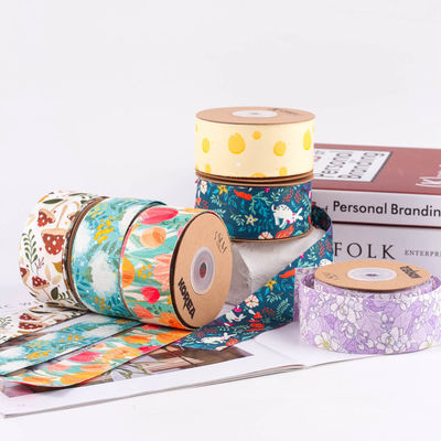 Polyester Double Sided Printed Ribbon 25mm-40mm Lebar ISO9001