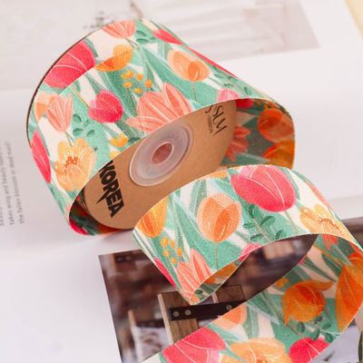 Polyester Double Sided Printed Ribbon 25mm-40mm Lebar ISO9001