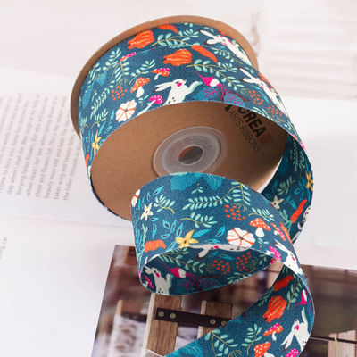 Polyester Double Sided Printed Ribbon 25mm-40mm Lebar ISO9001