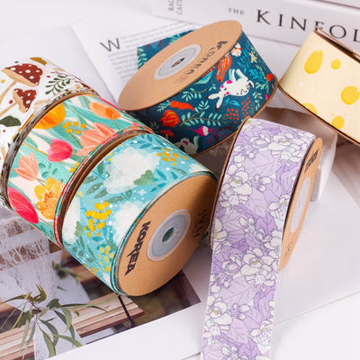 Polyester Double Sided Printed Ribbon 25mm-40mm Lebar ISO9001