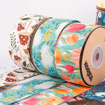 Polyester Double Sided Printed Ribbon 25mm-40mm Lebar ISO9001