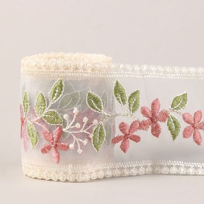 Ribbon Organza Wire 85mm Single Face Printed Organza Ribbon