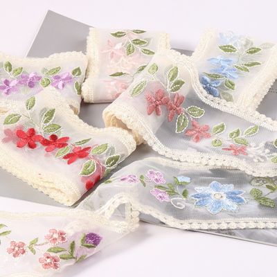 Ribbon Organza Wire 85mm Single Face Printed Organza Ribbon