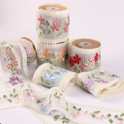 Ribbon Organza Wire 85mm Single Face Printed Organza Ribbon