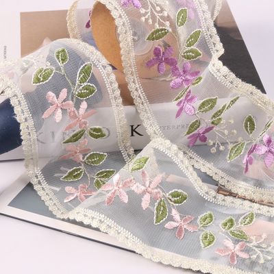 Ribbon Organza Wire 85mm Single Face Printed Organza Ribbon