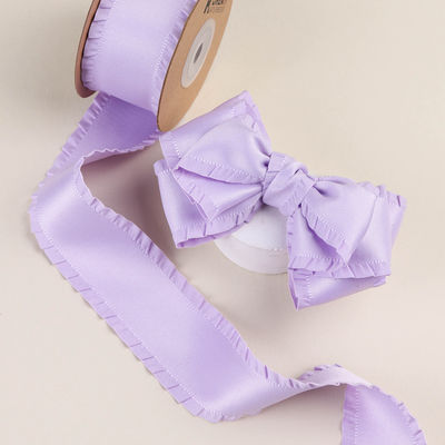 Ribbon satin poliester 25mm-38mm Ribbon satin berwajah ganda
