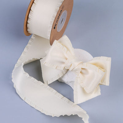 Ribbon satin poliester 25mm-38mm Ribbon satin berwajah ganda