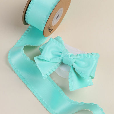 Ribbon satin poliester 25mm-38mm Ribbon satin berwajah ganda
