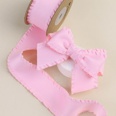 Ribbon satin poliester 25mm-38mm Ribbon satin berwajah ganda