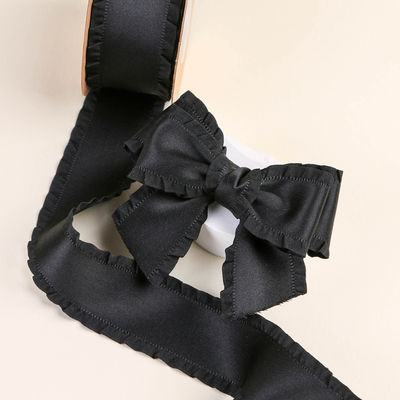 Ribbon satin poliester 25mm-38mm Ribbon satin berwajah ganda