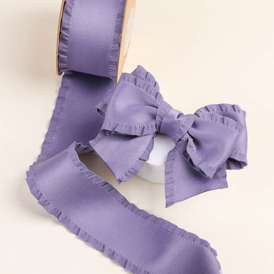 Ribbon satin poliester 25mm-38mm Ribbon satin berwajah ganda