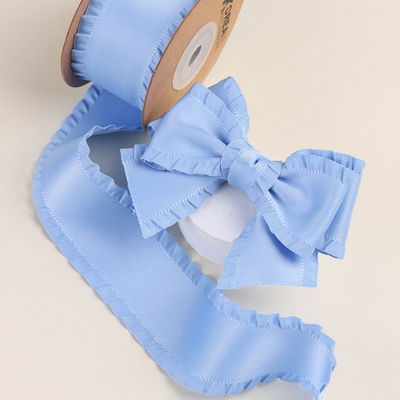 Ribbon satin poliester 25mm-38mm Ribbon satin berwajah ganda