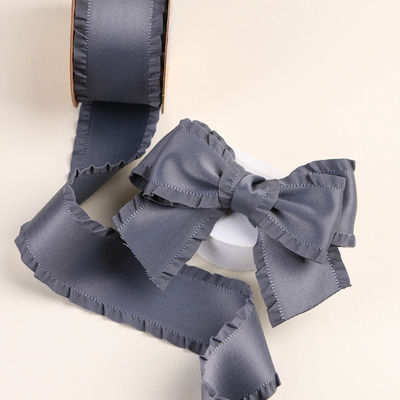 Ribbon satin poliester 25mm-38mm Ribbon satin berwajah ganda