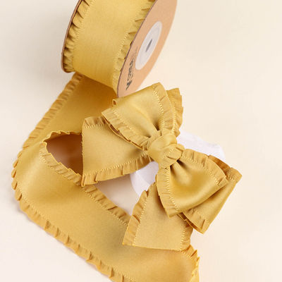 Ribbon satin poliester 25mm-38mm Ribbon satin berwajah ganda