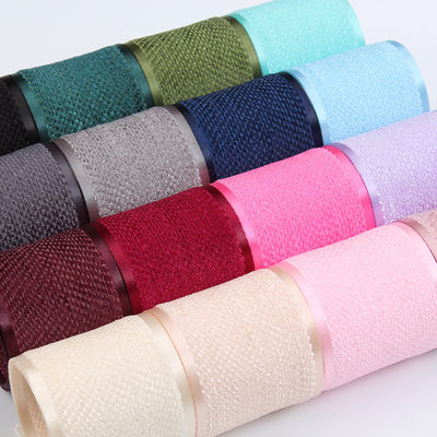 Korea Polyester Katun Velvet Ribbon 10mm-40mm Green Velvet Wired Ribbon