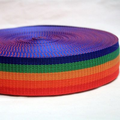 2cm 5cm Rainbow Webbing 0.5mm Ketebalan Woven Polypropylene Webbing