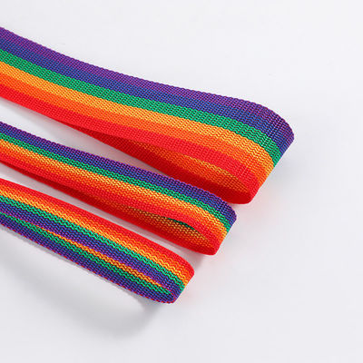 2cm 5cm Rainbow Webbing 0.5mm Ketebalan Woven Polypropylene Webbing