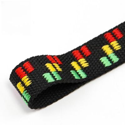 500Lbs 25mm Polypropylene Webbing Untuk Kerah Anjing Webbing Hitam