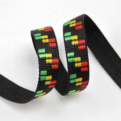 500Lbs 25mm Polypropylene Webbing Untuk Kerah Anjing Webbing Hitam