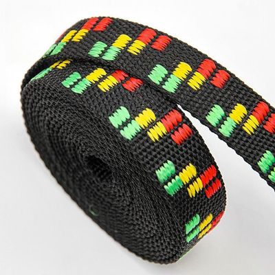 500Lbs 25mm Polypropylene Webbing Untuk Kerah Anjing Webbing Hitam