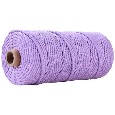 Green 3 Strand Twisted Nylon Rope 3mm Macrame Dipaku tali kapas