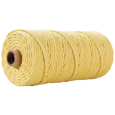 Green 3 Strand Twisted Nylon Rope 3mm Macrame Dipaku tali kapas