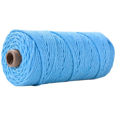 Green 3 Strand Twisted Nylon Rope 3mm Macrame Dipaku tali kapas