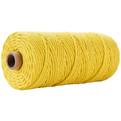Green 3 Strand Twisted Nylon Rope 3mm Macrame Dipaku tali kapas