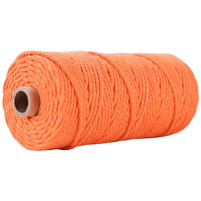 Green 3 Strand Twisted Nylon Rope 3mm Macrame Dipaku tali kapas