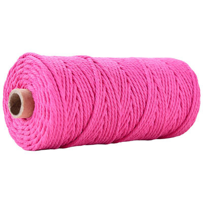 Green 3 Strand Twisted Nylon Rope 3mm Macrame Dipaku tali kapas