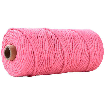 Green 3 Strand Twisted Nylon Rope 3mm Macrame Dipaku tali kapas