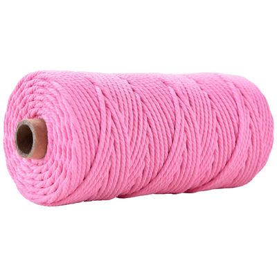 Green 3 Strand Twisted Nylon Rope 3mm Macrame Dipaku tali kapas