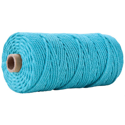 Green 3 Strand Twisted Nylon Rope 3mm Macrame Dipaku tali kapas