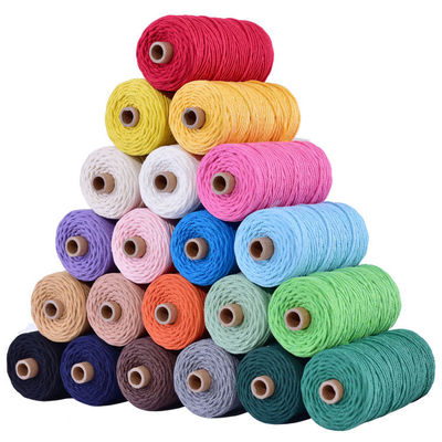 Green 3 Strand Twisted Nylon Rope 3mm Macrame Dipaku tali kapas