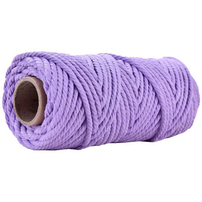 50m Dusty Pink Macrame Cord 5mm ISO9001 Pink Cotton Rope 3 Untaian