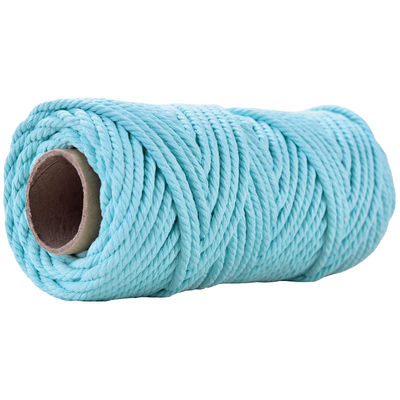 50m Dusty Pink Macrame Cord 5mm ISO9001 Pink Cotton Rope 3 Untaian