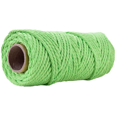 50m Dusty Pink Macrame Cord 5mm ISO9001 Pink Cotton Rope 3 Untaian
