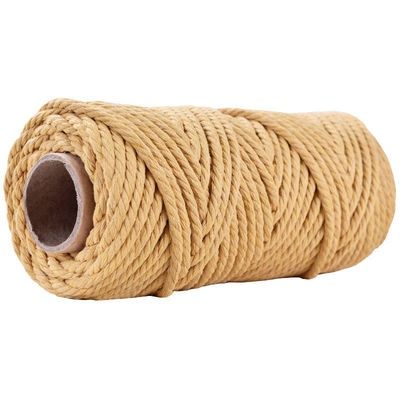 50m Dusty Pink Macrame Cord 5mm ISO9001 Pink Cotton Rope 3 Untaian