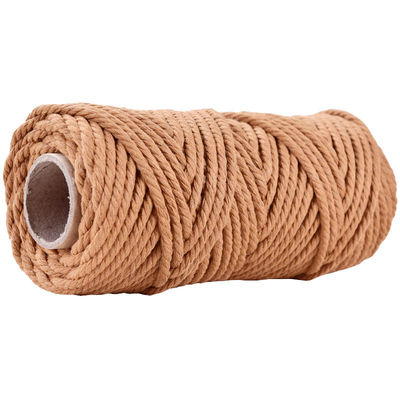 50m Dusty Pink Macrame Cord 5mm ISO9001 Pink Cotton Rope 3 Untaian