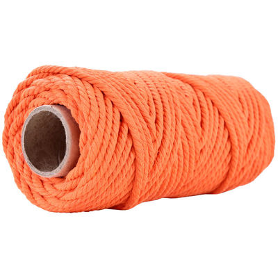 50m Dusty Pink Macrame Cord 5mm ISO9001 Pink Cotton Rope 3 Untaian