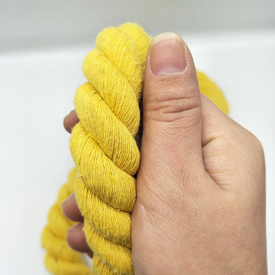 Rose 20mm Twisted Cotton Rope ISO14001 3 Strand Macrame Cord