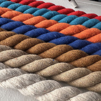 Rose 20mm Twisted Cotton Rope ISO14001 3 Strand Macrame Cord
