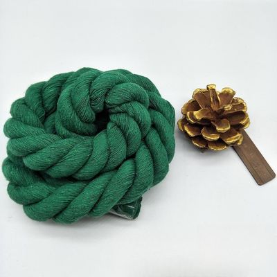 Rose 20mm Twisted Cotton Rope ISO14001 3 Strand Macrame Cord