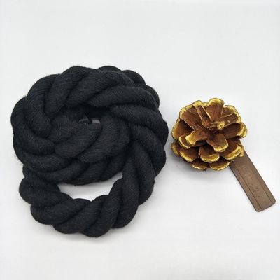 Rose 20mm Twisted Cotton Rope ISO14001 3 Strand Macrame Cord