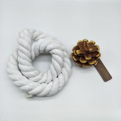 Rose 20mm Twisted Cotton Rope ISO14001 3 Strand Macrame Cord