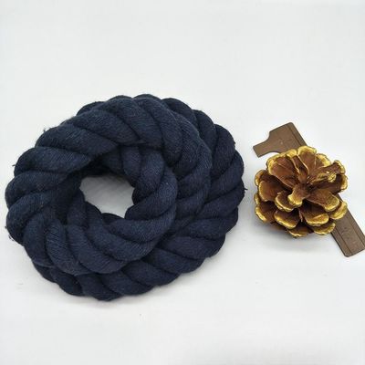 Rose 20mm Twisted Cotton Rope ISO14001 3 Strand Macrame Cord