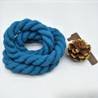 Rose 20mm Twisted Cotton Rope ISO14001 3 Strand Macrame Cord