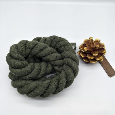 Rose 20mm Twisted Cotton Rope ISO14001 3 Strand Macrame Cord