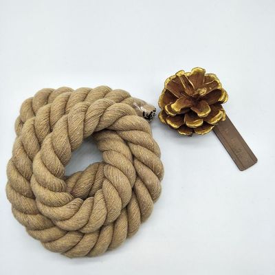 Rose 20mm Twisted Cotton Rope ISO14001 3 Strand Macrame Cord