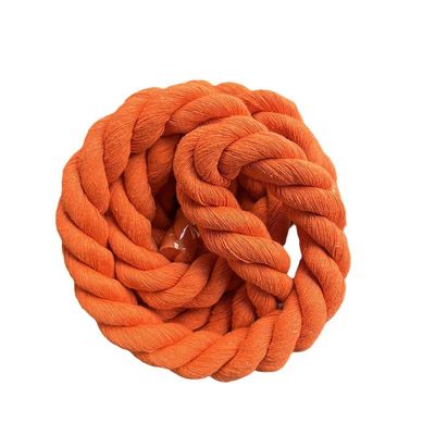 Rose 20mm Twisted Cotton Rope ISO14001 3 Strand Macrame Cord